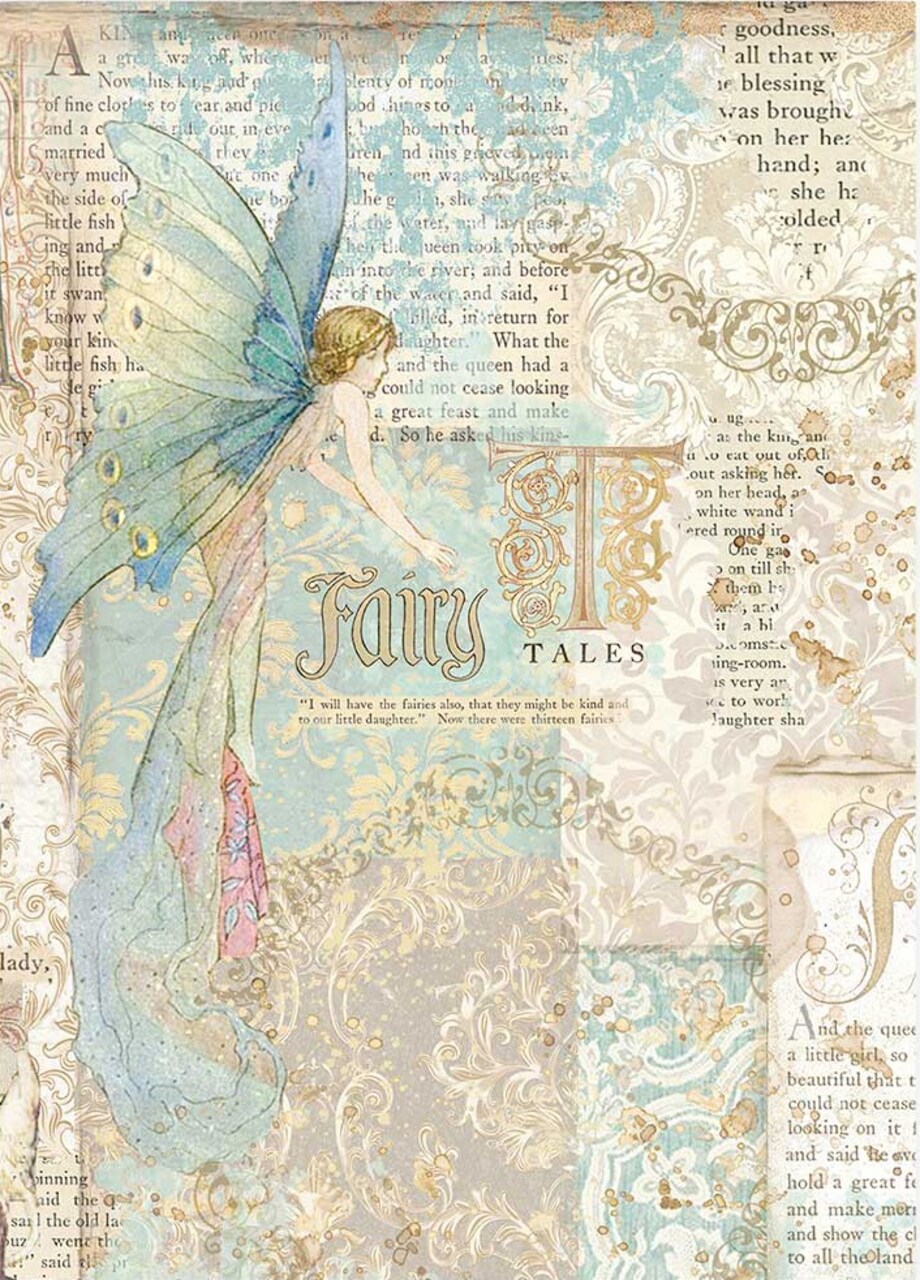 Stamperia Clear Prints Acetate A4 6/Pkg-Sleeping Beauty, 4 Printed/2 Clear